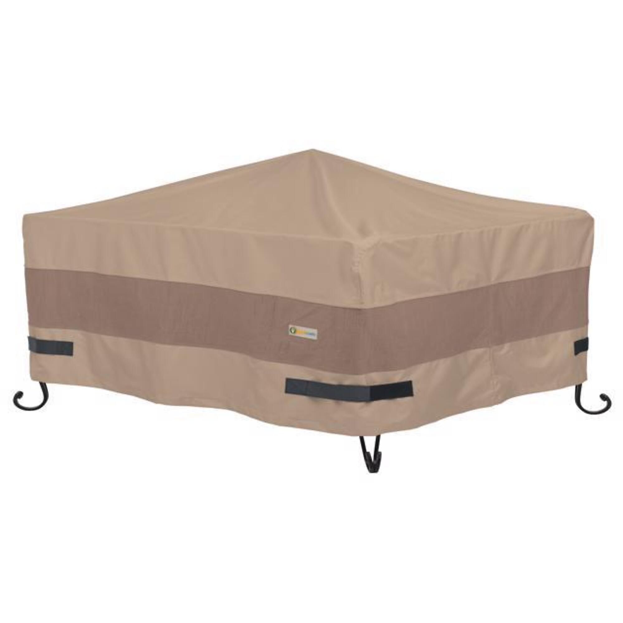 Classic Accessories Elegant 32in. Square Fire Pit Cover, Tan, Polyester, Model# LFPS3232